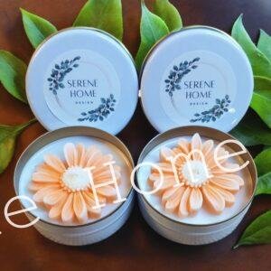 Çiçek Desenli Mum Koleksiyonu