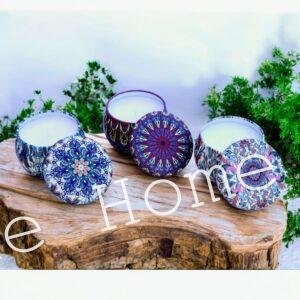 Mandala Desenli Mum Koleksiyonu