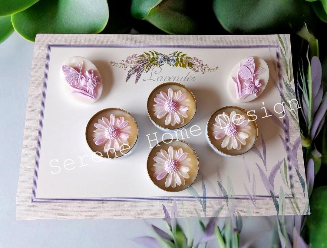 Çiçek Desenli Mum Koleksiyonu - Image 3